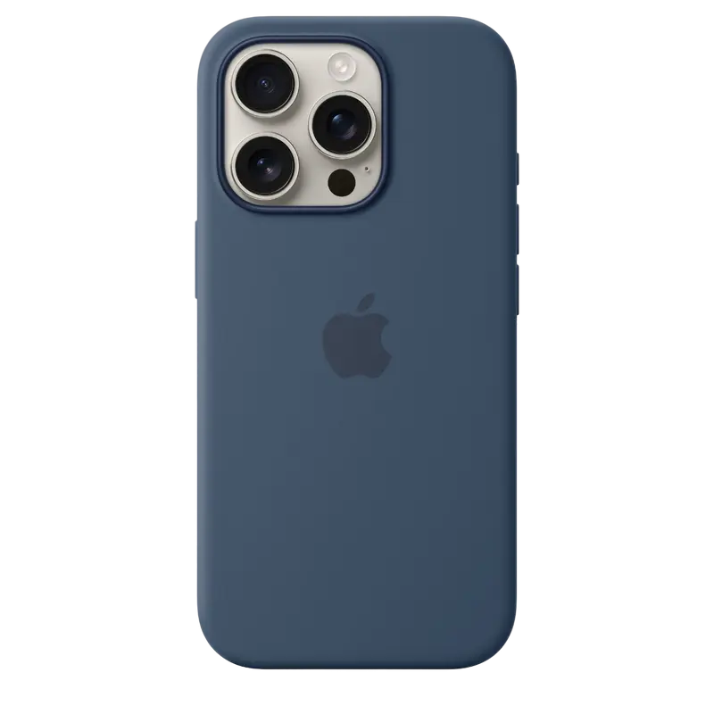 iPhone 16 Pro Silicone Case with MagSafe-Denim,ModelA3313