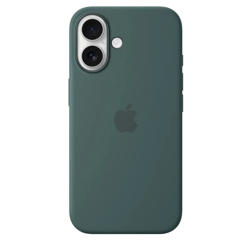 iPhone 16 Silicone Case with MagSafe-LakeGreen,ModelA3313