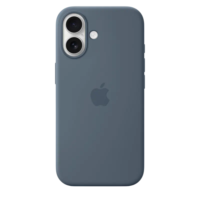 Husa din silicon iPhone 17 cu MagSafe, Anchor Blue (A3558)