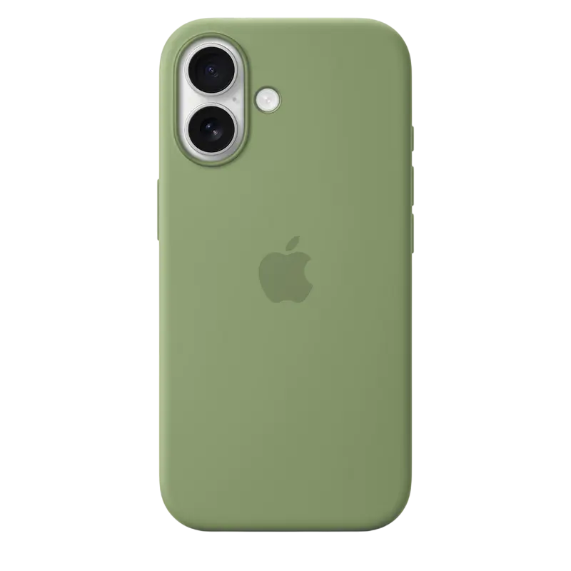 Husa silicon iPhone 17 cu MagSafe, Light Moss
