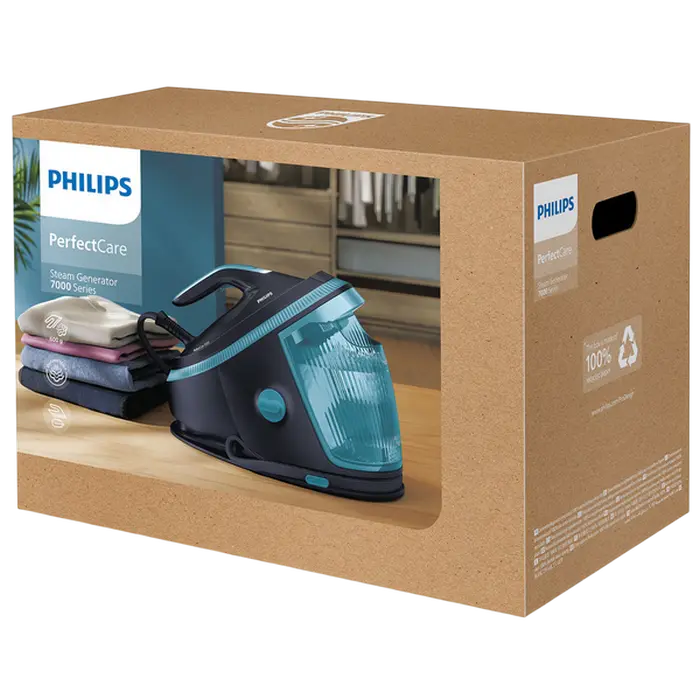 Stație de călcat cu abur Philips PSG7200/20, vedere laterală