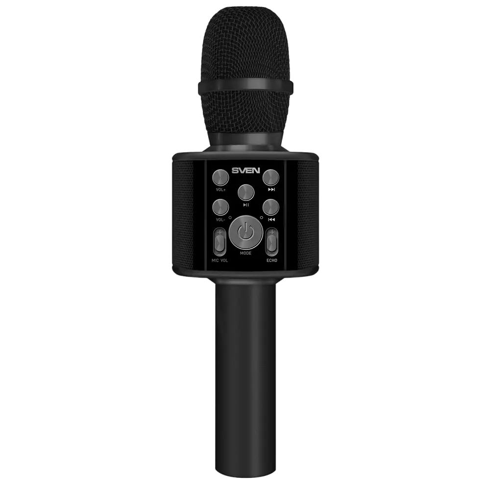 Karaoke Microphone SVEN "MK-960", Black, Bluetooth, 6w, microSD, 1200mAh