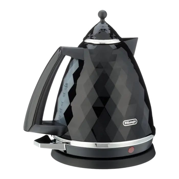 Fierbator electric DeLonghi KBJ2001BK 1.7 L 2000 W Negru, vedere laterală