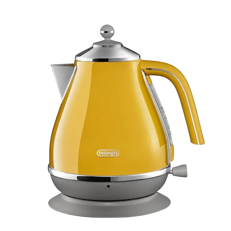 Fierbator electric DeLonghi KBOC 2001 Y 1.7L 2000W Galben metalic