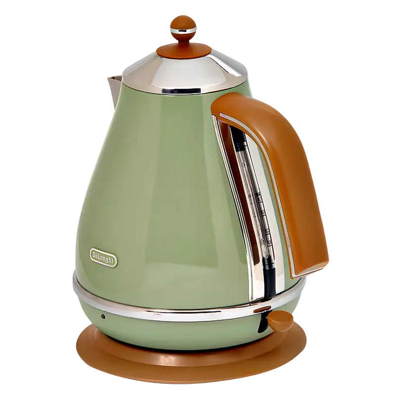 Fierbator electric DeLonghi KBOV 2001 GR 1.7L 2000W Verde, vedere laterală