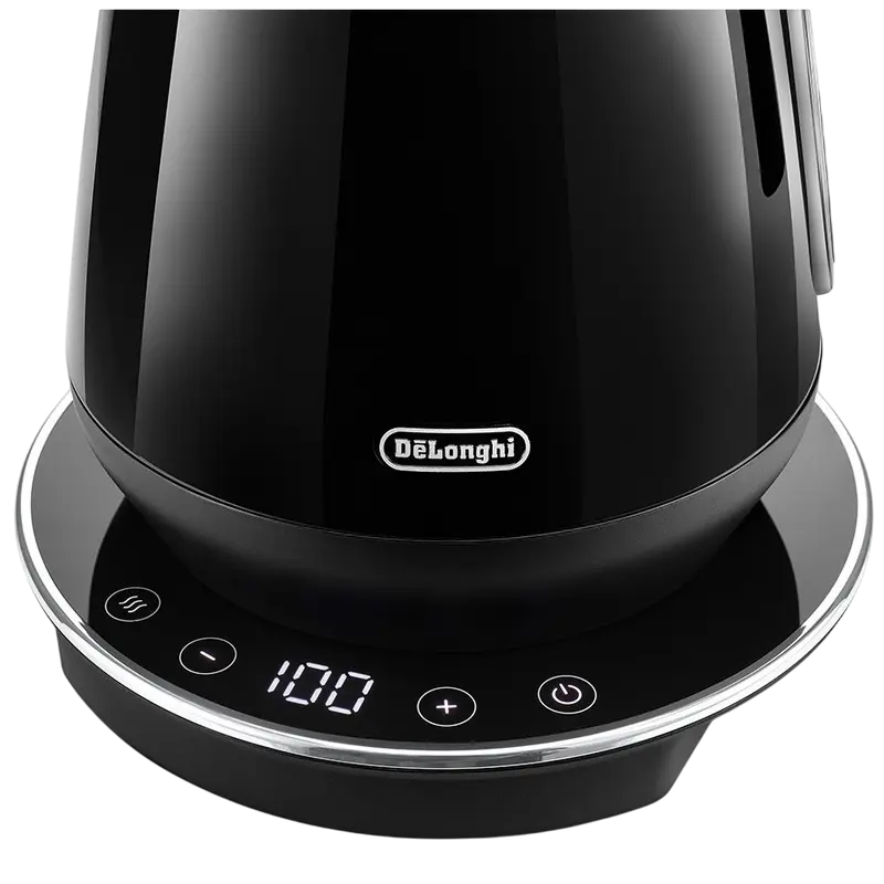 Fierbător electric DeLonghi KBY2011.BK, inox 1.7 L, menținere temperatură, vedere alternativă