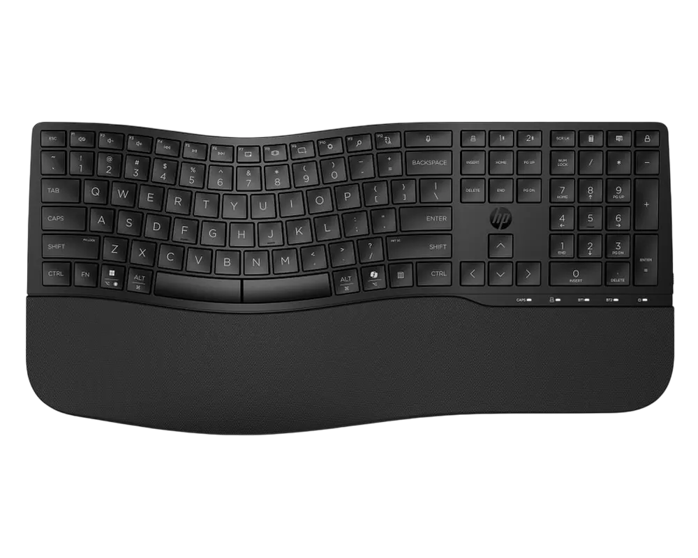 Wireless Keyboard HP 680 Multi-device, Full size; 3-zone layout, Copilot; Dictation, 2.4GHz/BT, 2xAA