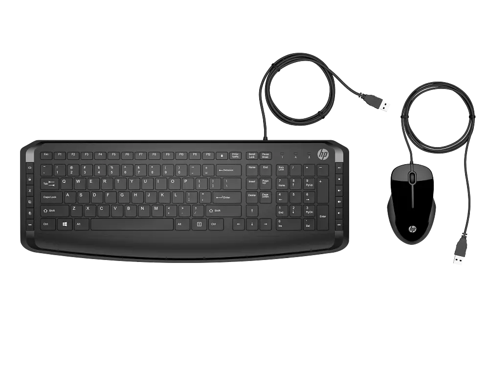 Keyboard & Mouse HP Pavilion 200, Keyboard Full size; 3-zone layout, Mouse 3 buttons, Ambidextrous