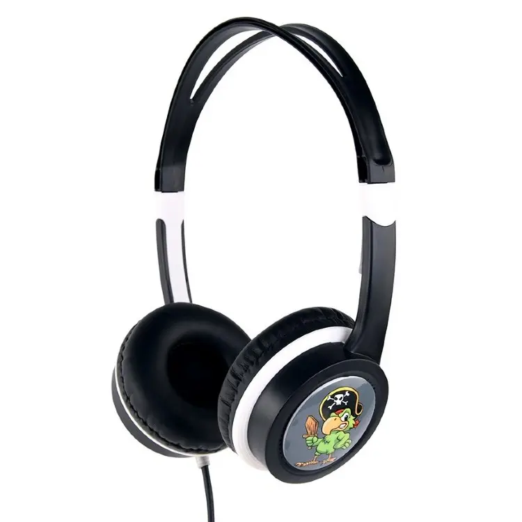 Kids headphones with volume limiter, Black, Gembird, MHP-JR-BK