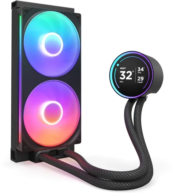 NZXT Kraken Elite RGB 280 AIO liquid cooler w/Display, vedere alternativă