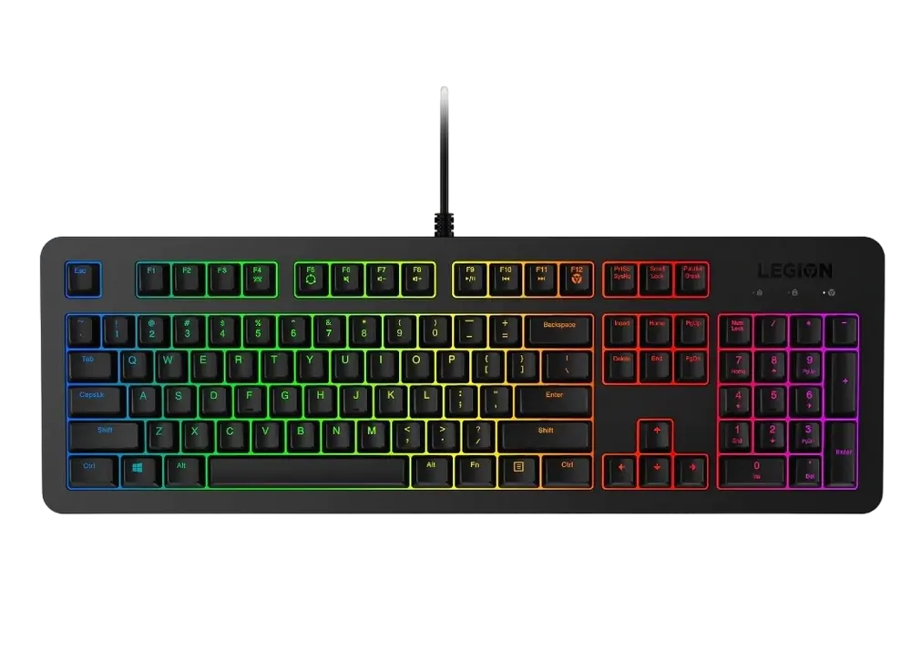 Lenovo Legion K300 RGB Gaming Keyboard, Programmable Keys, Backlight- 5 Zone Programmable RGB, Russian/Cyrillic