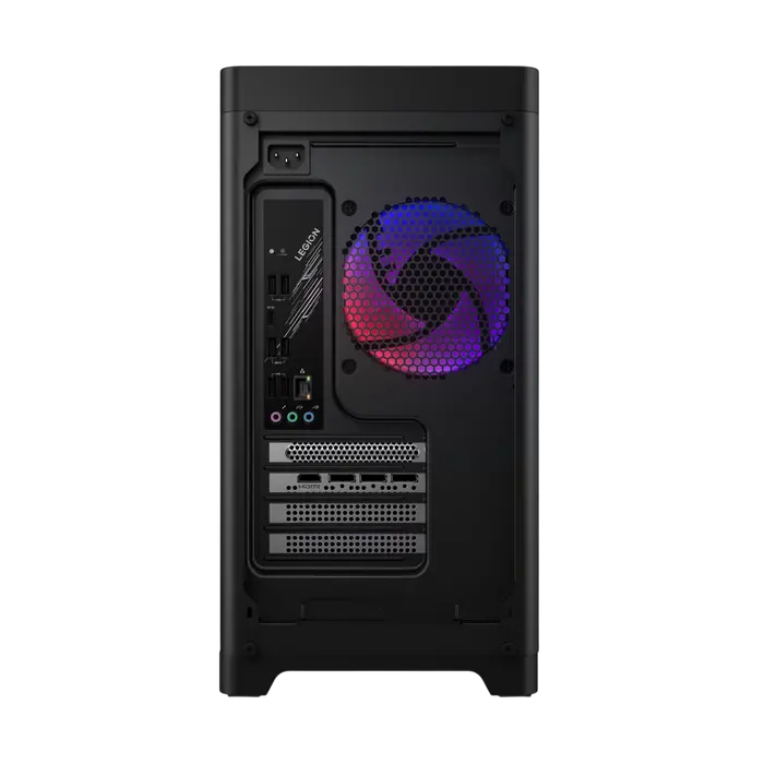 Desktop Gaming Lenovo Legion T5 30AGB10, Ryzen 7 7800X3D, RTX 5070, 32GB, 1TB, vedere posterioară