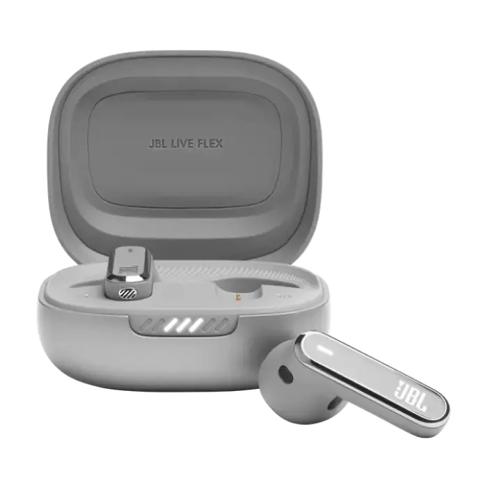 JBL LIVE Flex Silver TWS True Adaptive Noise Cancelling