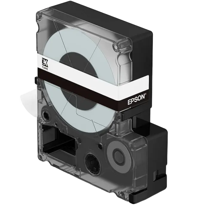 Bandă etichete Epson LK4WBN; 12mm/9m Standard, Black/White