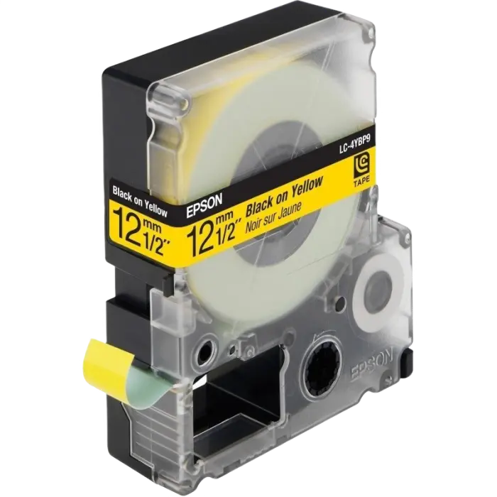 Banda etichete Epson LK-4YBP 12mm, pastel galben cu text negru