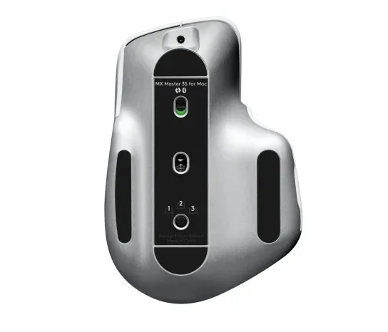 Logitech Wireless Performance Mouse MX Master 3S for Mac, 7 buttons, 200 to 8000 DPI, Darkfield high precision, Hyper-efficient scrolling, Effortless multi-computer workflow pair up to 3 devices, Dual connectivity 2.4, GHz and Bluetooth, Unifying receiver, Pale Grey, detaliu interfață