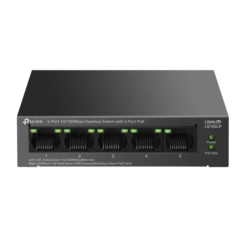 TP-LINK LS105LP PoE 41W 5 porturi