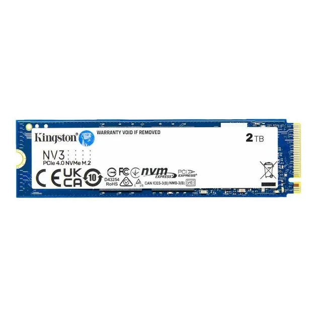 Kingston M.2 NV3 2000GB NVMe 2280 PCIe 4.0 x4 3D NAND