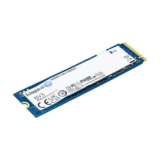 Kingston M.2 NV3 2000GB NVMe 2280 PCIe 4.0 x4 3D NAND, vedere laterală