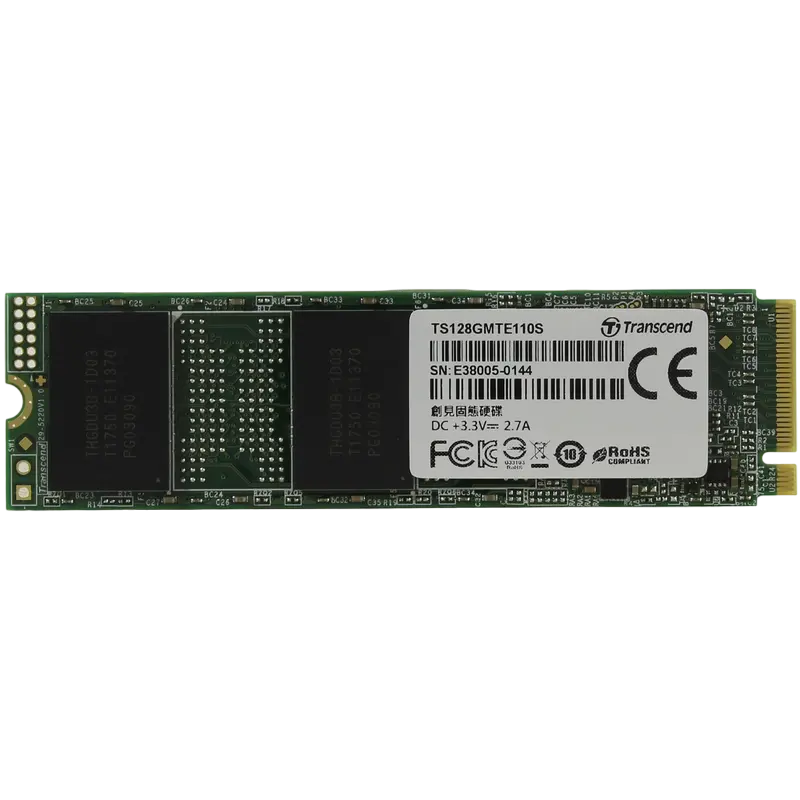 SSD M.2 NVMe 128GB Transcend 110S, PCIe 3.0 x4