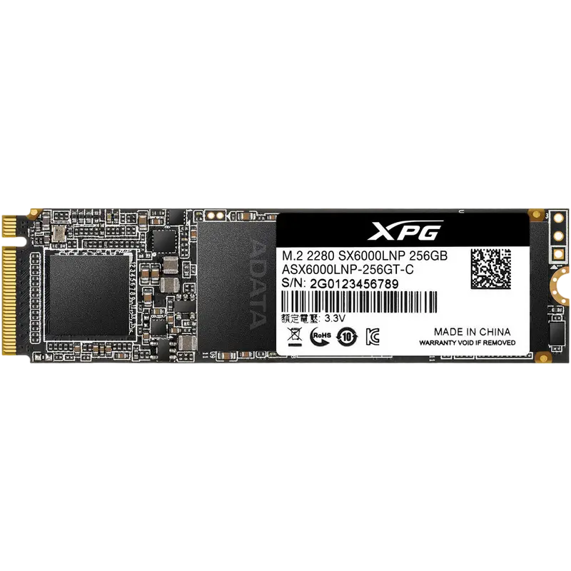 SSD M.2 NVMe 256GB ADATA XPG SX6000 Lite, PCIe 3.0 x4, 3D TLC