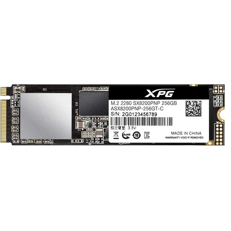 M.2 NVMe SSD 256GB ADATA XPG SX8200 Pro [PCIe 3.0 x4, R/W:3500/3000MB/s, 220/290K IOPS, 3D TLC]