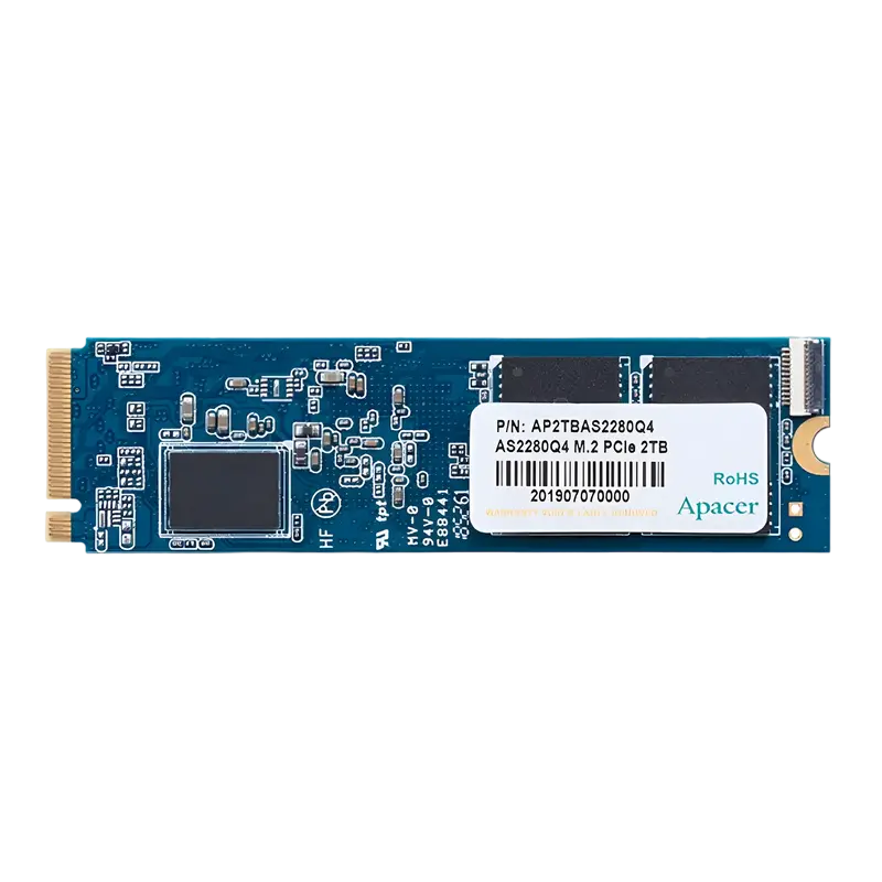 M.2 NVMe SSD 500GB Apacer AS2280Q4 [PCIe 4.0 x4, R/W:5000/2500MB/s, 750K IOPS, PS5016, 3D TLC]