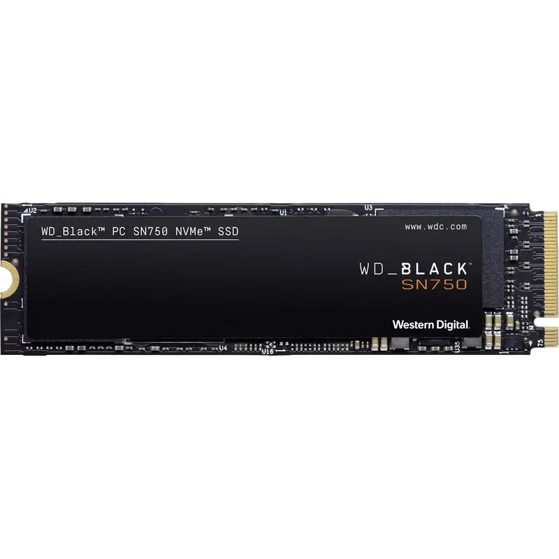 Western Digital M.2 NVMe SSD 500GB WD Black SN750 [PCIe 3.0 x4, R/W:3470/2600MB/s, 420/380K IOPS, TLC BiCS3]