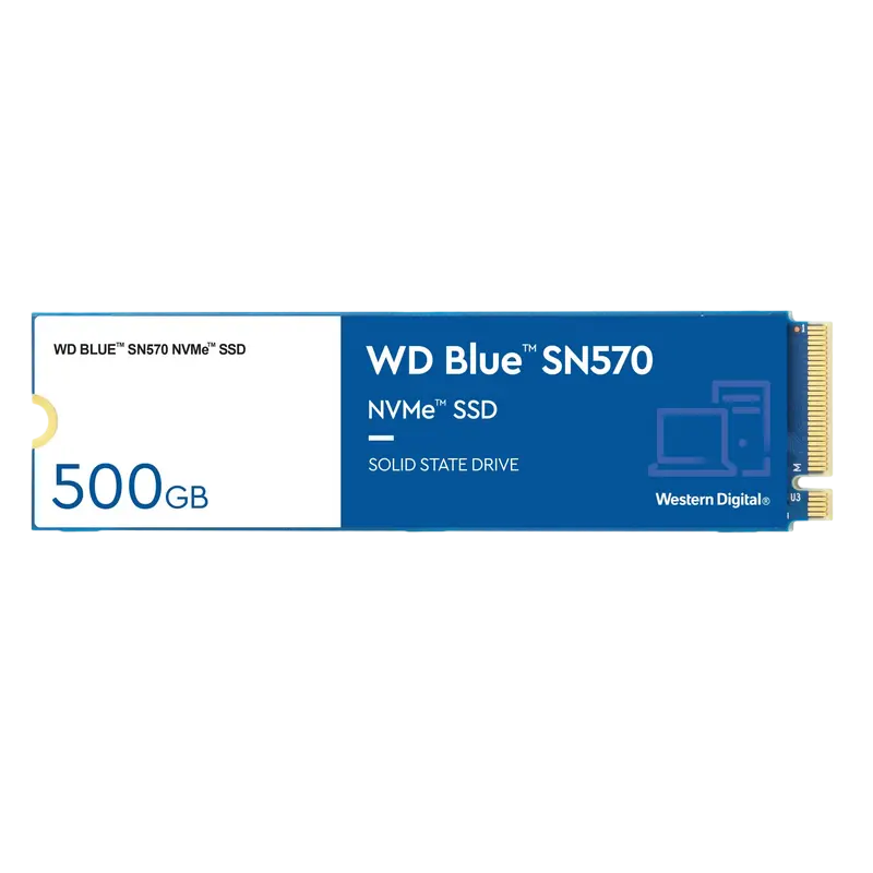 Western Digital M.2 NVMe SSD 500GB WD Blue SN570 [PCIe 3.0 x4, R/W:3500/2300MB/s, 360/390K IOPS, TLC BiCS5]