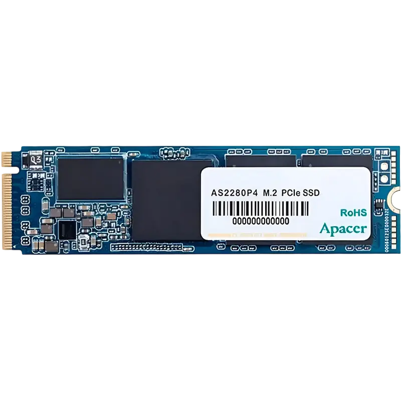 M.2 NVMe SSD 512GB Apacer AS2280P4 [PCIe 3.0 x4, R/W:2100/1500MB/s, 300K/420K IOPS, 400TBW, 3D