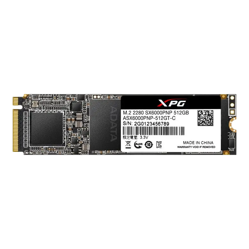 M.2 NVMe SSD 512GB ADATA XPG SX6000 Pro [PCIe 3.0 x4, R/W:2100/1500MB/s, 250K/240K IOPS, 300TB