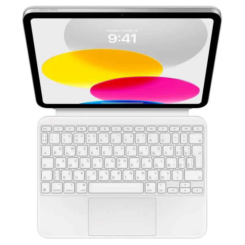 Apple Magic Keyboard pentru iPad (10) Alb (layout rus)