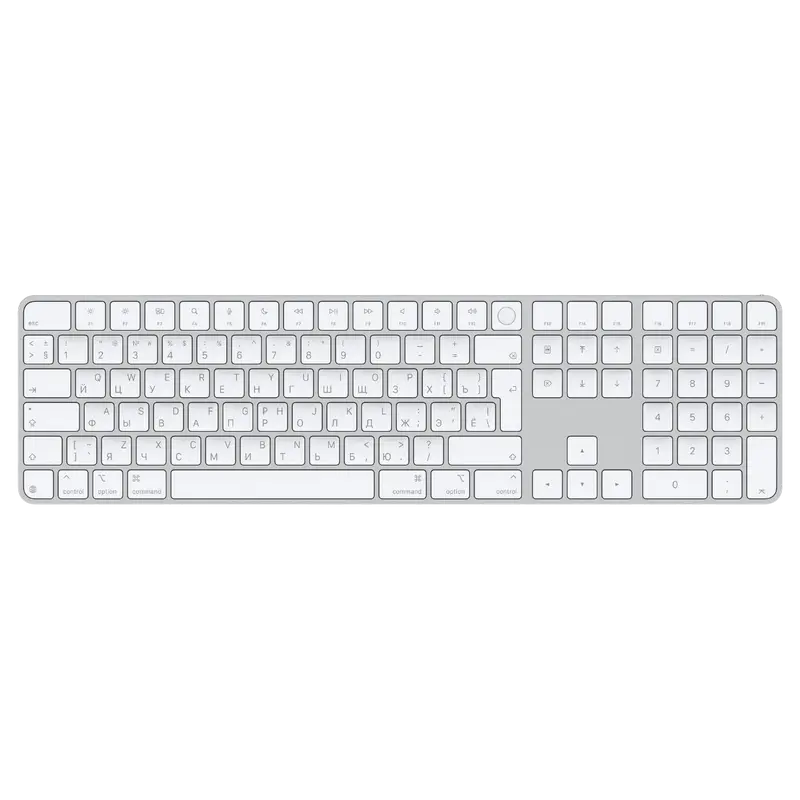 Magic Keyboard Mac Touch ID Numeric Keypad Russian White