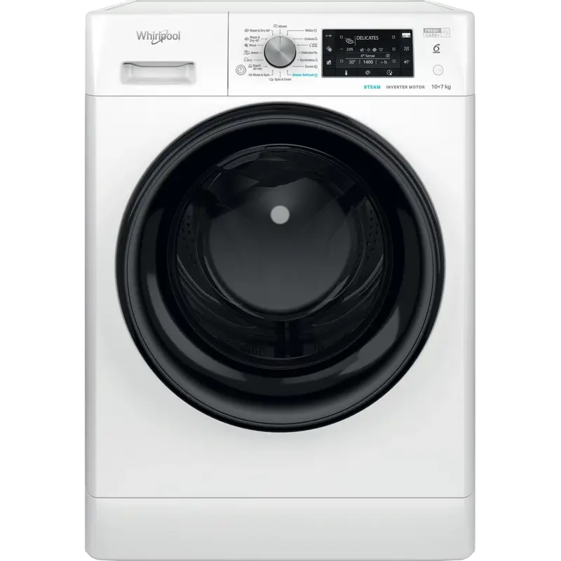 Mașină de spălat cu uscător Whirlpool FFWDD 1076258 BV EU