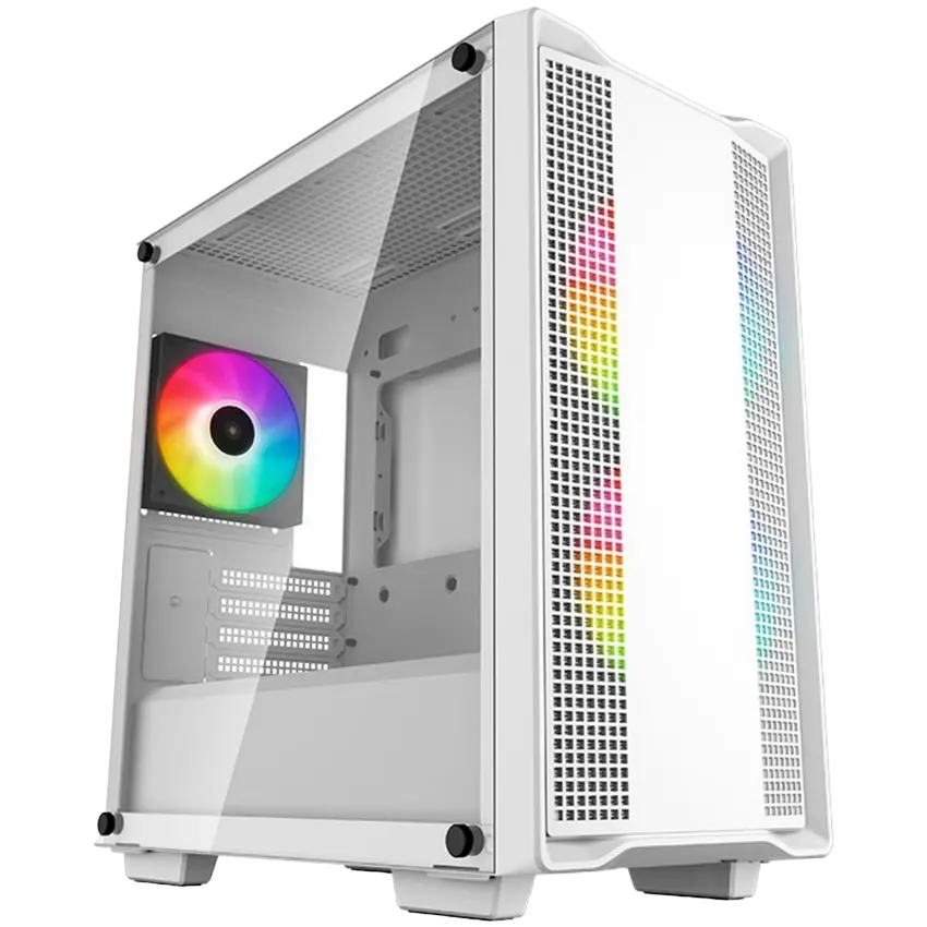 Case mATX Deepcool CC360 ARGB, w/o PSU, 3x120mm ARGB, USB3.0, USB2.0, Mesh Front, Tempered Glass, Du