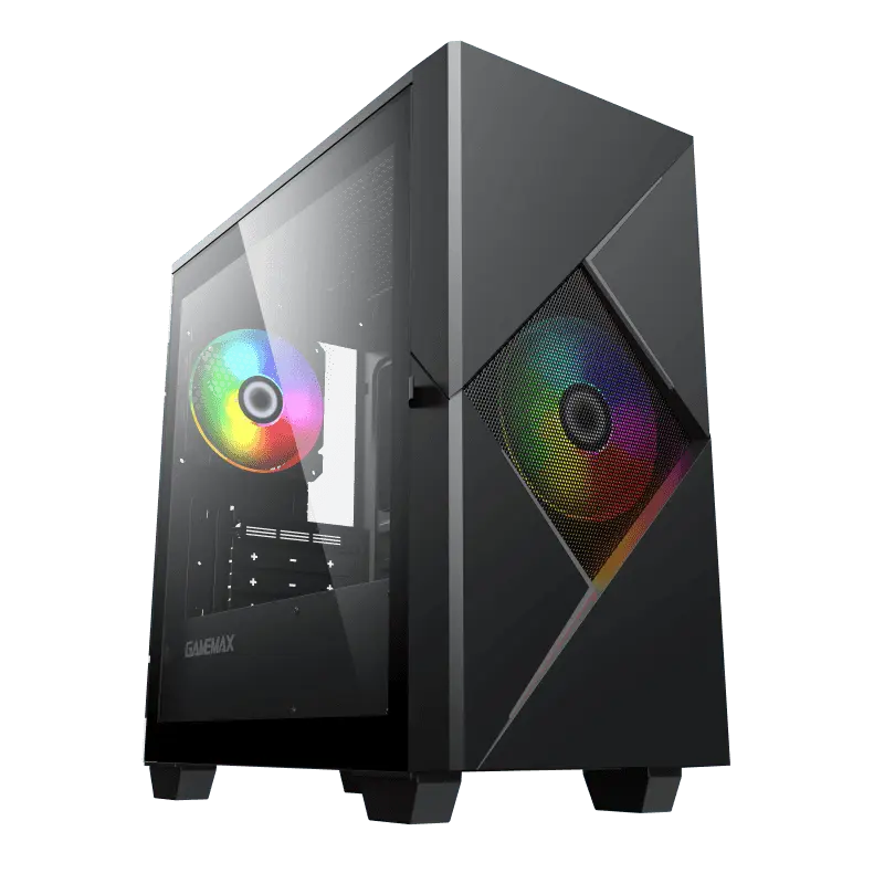 Case mATX GAMEMAX Cyclops, w/o PSU, 0.6mm, 2x120mm ARGB, ARGB Hub, Top Mesh, Tempered Glass, Dust Fi