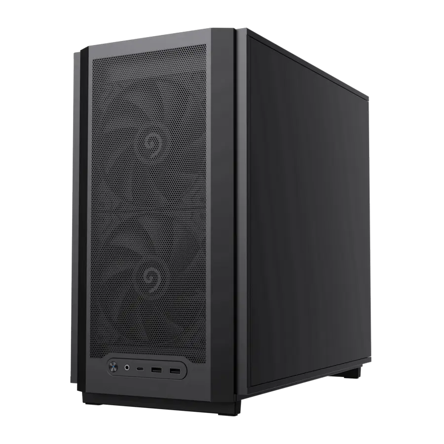 Case mATX GAMEMAX F36 Dark, w/o PSU, 0.8/0.6mm, 2x140mm&1x120mm, Front Mesh, Dust Filter, 2xUSB3.0
