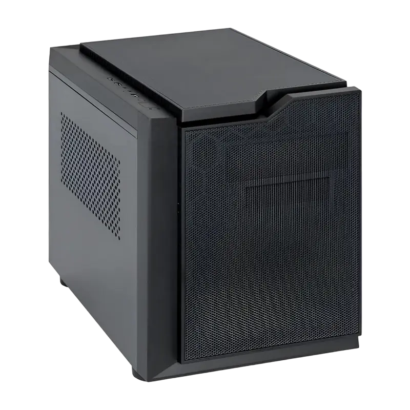 Case mATX Chieftec GAMING CUBE, w/o PSU, 0,6mm, Front Mesh, 2xUSB3.0, 1xUSB2.0, 3x2.5", 2x3.5", 1x5.