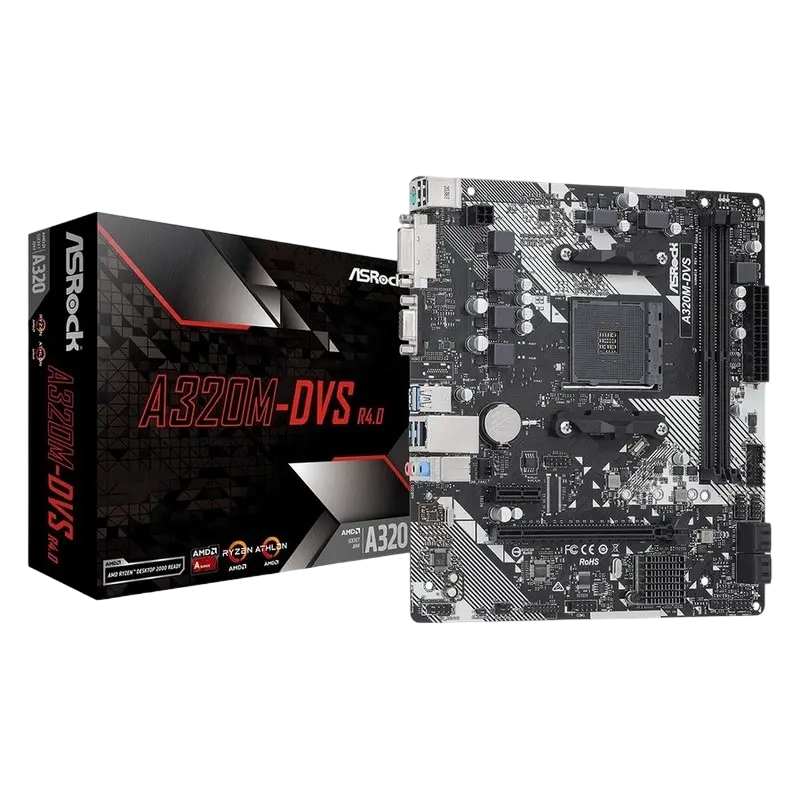 MB AM4 ASRock A320M-DVS R4.0 mATX