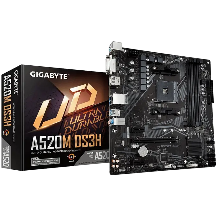 MB AM4 Gigabyte A520M DS3H mATX
