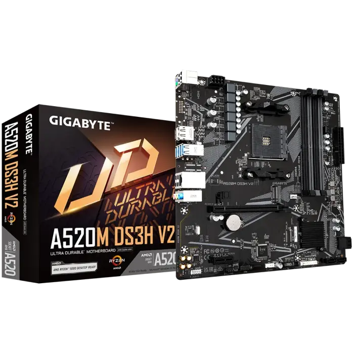 MB AM4 Gigabyte A520M DS3H V2 mATX