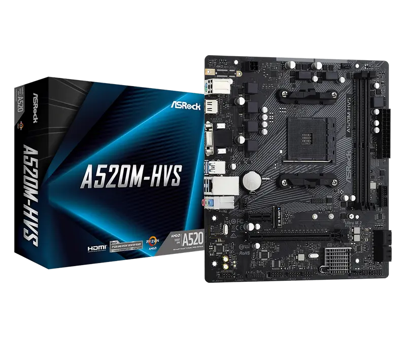 MB AM4 ASRock A520M-HVS mATX