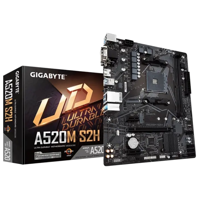 MB AM4 Gigabyte A520M S2H mATX