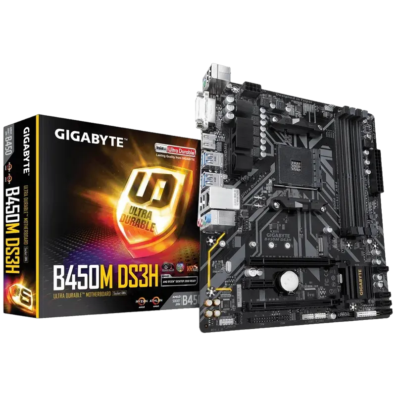 MB AM4 Gigabyte B450M DS3H 1.0 mATX