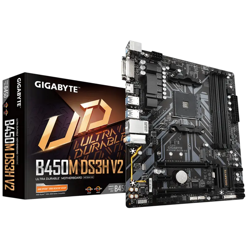 MB AM4 Gigabyte B450M DS3H V2 mATX