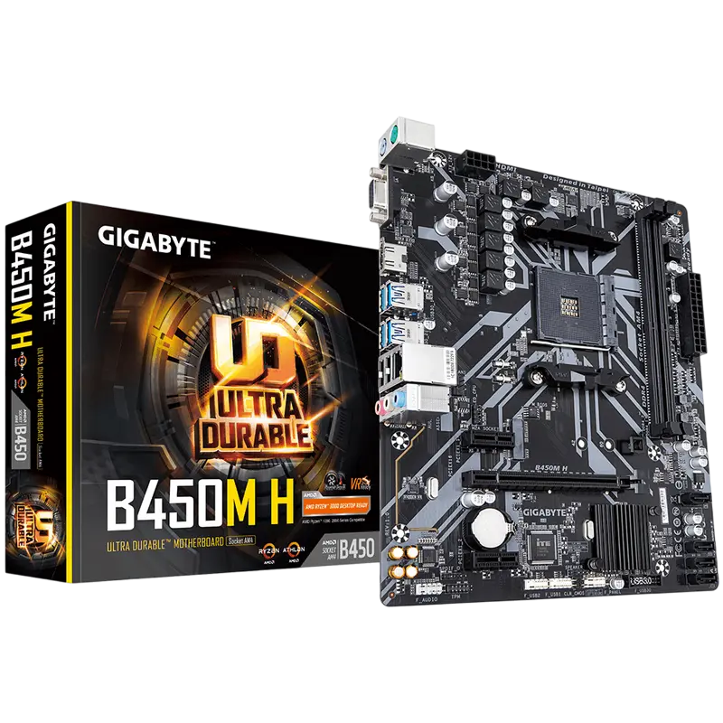 MB AM4 Gigabyte B450M H mATX