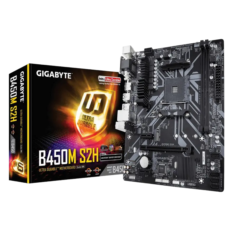 MB AM4 Gigabyte B450M S2H 1.0 mATX