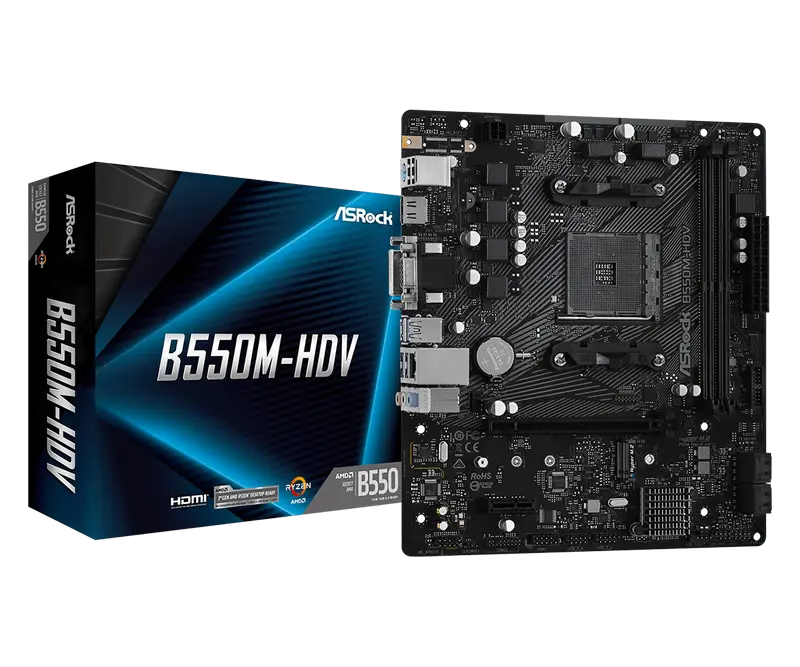 MB AM4 ASRock B550M-HDV mATX
