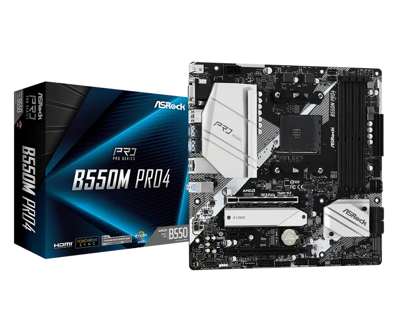 MB AM4 ASRock B550M PRO4 mATX