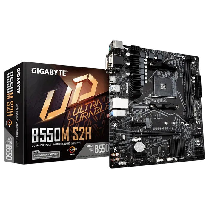 MB AM4 Gigabyte B550M S2H 1.0 mATX
